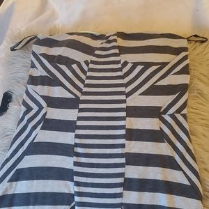 Brand new! Bebe strapless stripe dress. Very soft
